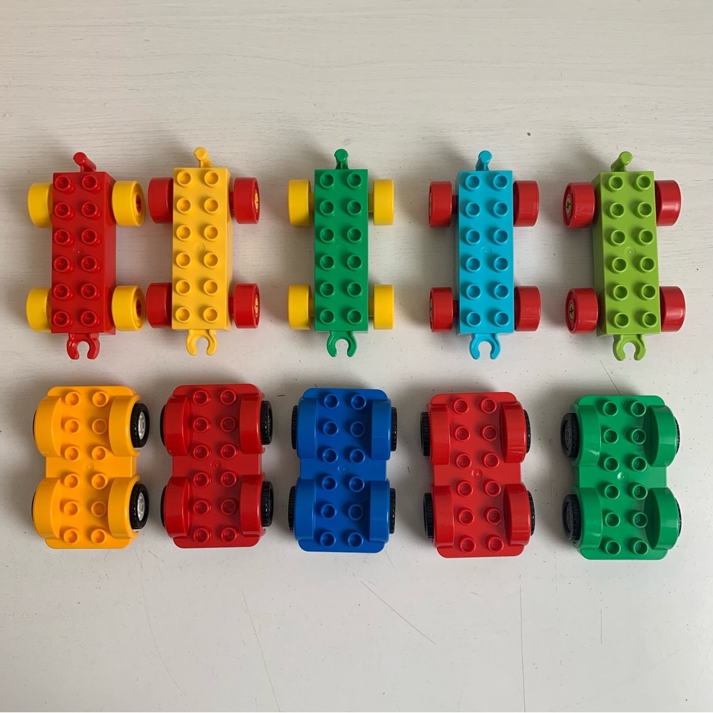 Lego Duplo Vehicle Car Train Base Lot of 10